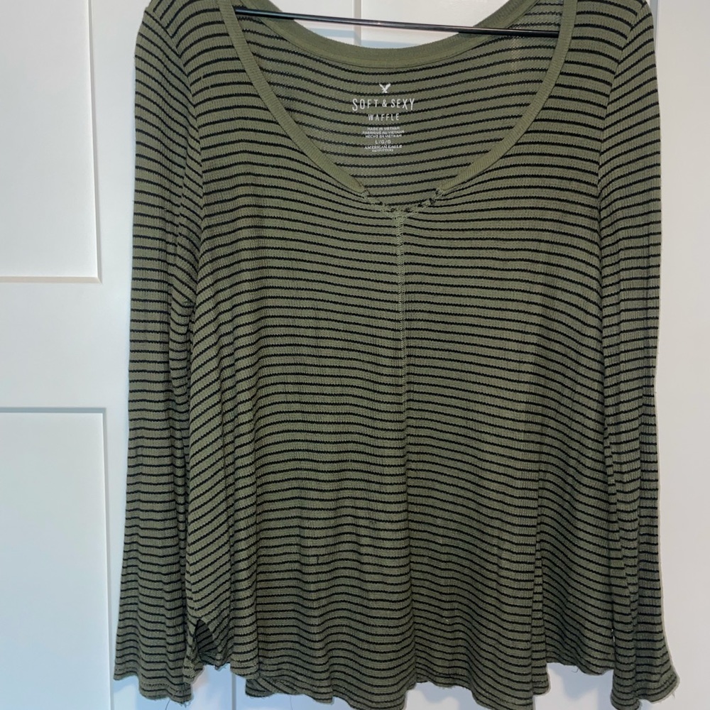 Soft N Sexy Waffle long sleeve tee